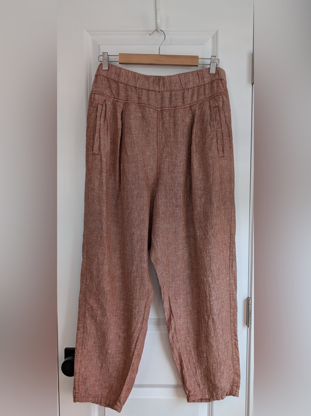 Anthropologie Hei Hei Francois Rust Linen Pants Size Large